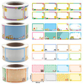 200 buc/rola Autocolante cu nume de desene animate Etichete pentru biberoane pentru grădiniță, etichete cu nume pentru grădiniță, autocolante pentru etichete cu nume de sticle pentru școală