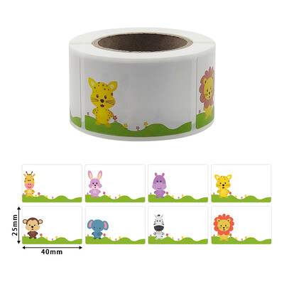 200 buc/rola Autocolante cu nume de desene animate Etichete pentru biberoane pentru grădiniță, etichete cu nume pentru grădiniță, autocolante pentru etichete cu nume de sticle pentru școală