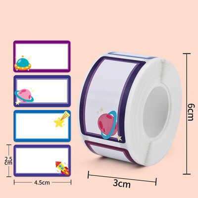 250 tk/rull Vikerkaar beebipudelisildid päevahoidu, kleepuvad koolikirjutatavad nimesildid köögipurkidele, lastele meeldetuletussildid