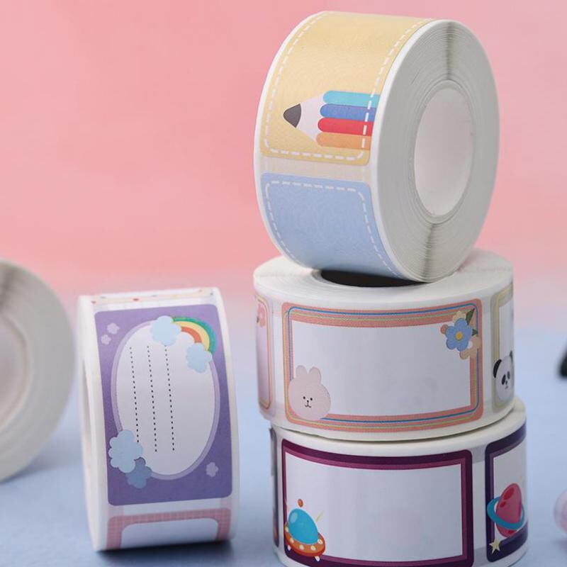 250 tk/rull Vikerkaar beebipudelisildid päevahoidu, kleepuvad koolikirjutatavad nimesildid köögipurkidele, lastele meeldetuletussildid