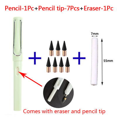 9 bucăți creion etern pentru copii pixuri drăguțe pictură artă birou și rechizite școlare Infinity tips set reumplere papetărie