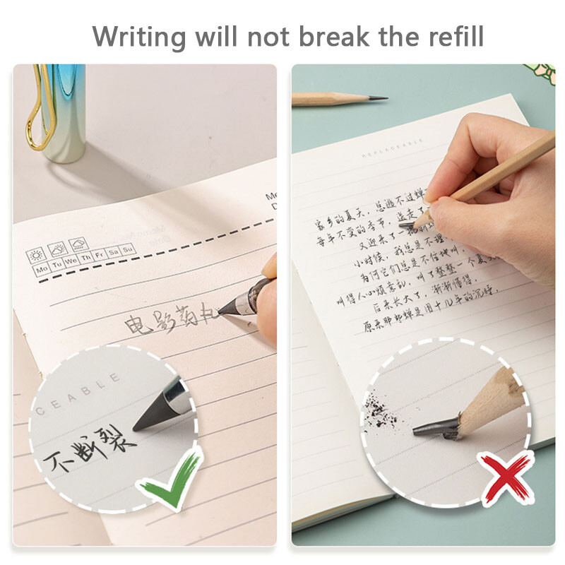 9 bucăți creion etern pentru copii pixuri drăguțe pictură artă birou și rechizite școlare Infinity tips set reumplere papetărie