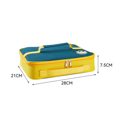 Kaasaskantav laste termiline lõunakott Naiste Oxfordi riidest Bento kotid Suure mahutavusega toidupiknik jahuti käekotid Square korraldaja