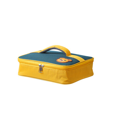 Kaasaskantav laste termiline lõunakott Naiste Oxfordi riidest Bento kotid Suure mahutavusega toidupiknik jahuti käekotid Square korraldaja