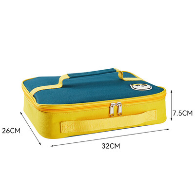 Kaasaskantav laste termiline lõunakott Naiste Oxfordi riidest Bento kotid Suure mahutavusega toidupiknik jahuti käekotid Square korraldaja