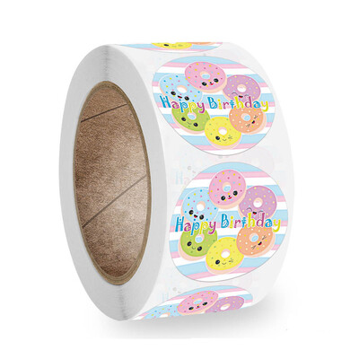 50-500 tk. Palju õnne sünnipäevaks kleebised Kingituspakendi pitseerimissilt DIY peokaunistus Isekleepuv käsitsi valmistatud kirjatarvete kleebis