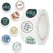 500 de bucăți autocolante de desene animate cu fraze motivaționale din Biblie, autocolante de inspirație pentru Isus, pentru laptop, bagaje, skateboard, autocolant decorativ pentru chitară