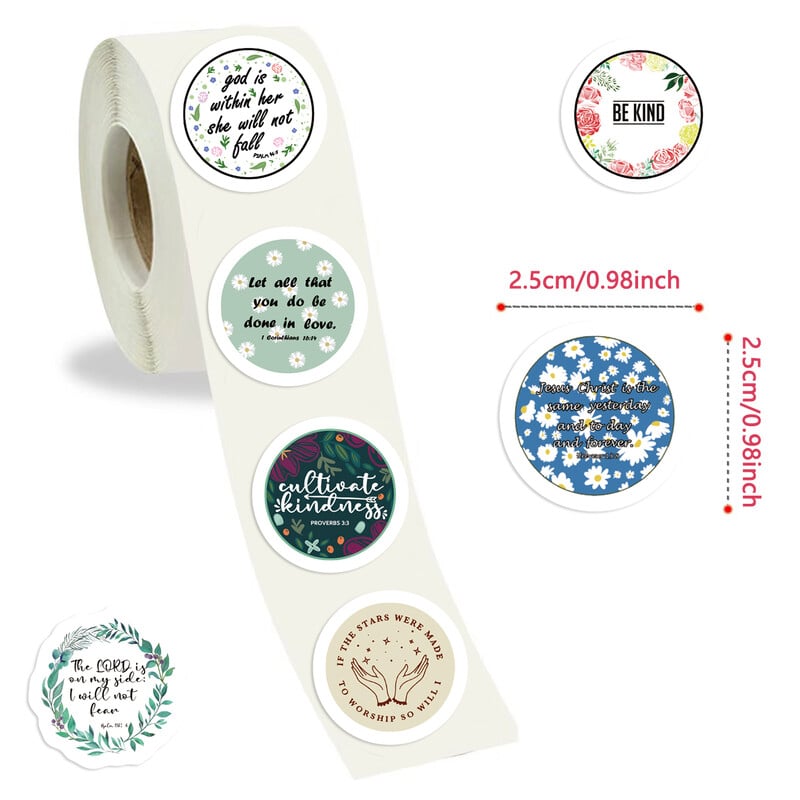 500 de bucăți autocolante de desene animate cu fraze motivaționale din Biblie, autocolante de inspirație pentru Isus, pentru laptop, bagaje, skateboard, autocolant decorativ pentru chitară
