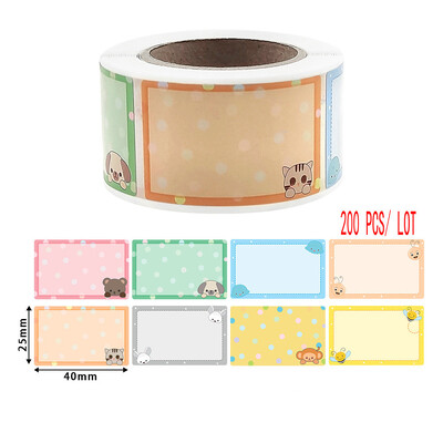 Autocolant cu nume de desene animate Identificarea etichetei cupa cu apă scrisă de mână cu etichete autoadezive Autocolante cu semnătură de clasificare DIY