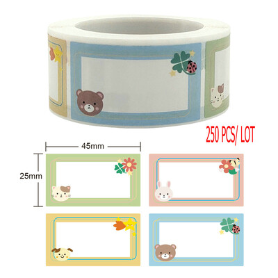 Autocolant cu nume de desene animate Identificarea etichetei cupa cu apă scrisă de mână cu etichete autoadezive Autocolante cu semnătură de clasificare DIY