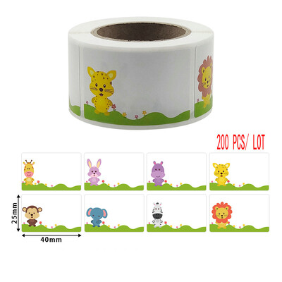 Autocolant cu nume de desene animate Identificarea etichetei cupa cu apă scrisă de mână cu etichete autoadezive Autocolante cu semnătură de clasificare DIY