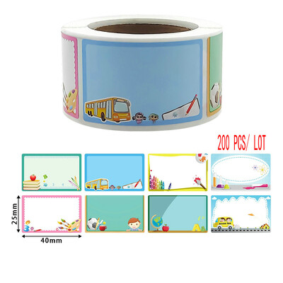 Autocolant cu nume de desene animate Identificarea etichetei cupa cu apă scrisă de mână cu etichete autoadezive Autocolante cu semnătură de clasificare DIY