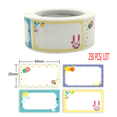 Autocolant cu nume de desene animate Identificarea etichetei cupa cu apă scrisă de mână cu etichete autoadezive Autocolante cu semnătură de clasificare DIY