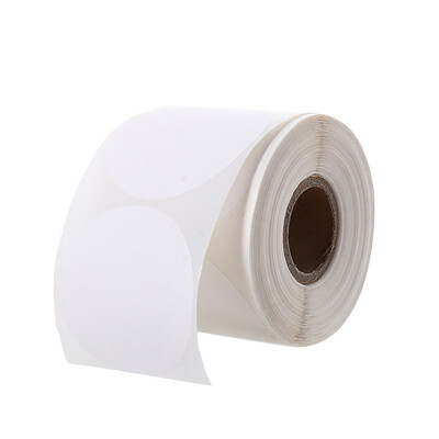 30mm/50mm Στρογγυλό Σχήμα Άμεση θερμική ετικέτα Πολύχρωμη ετικέτα ονόματος για αυτοκόλλητο θερμικό αυτοκόλλητο κύκλου με σχέδιο λογότυπου DIY