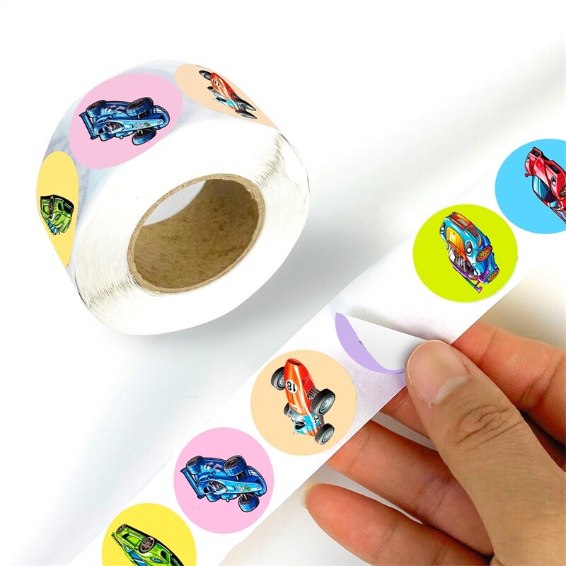 500 tk Cartoon Speed Car kleepuvast paberist kleebiste sildid Aitäh kleebiste pitseerimine kirjatarvete tarbed isetegemine kaunistus väljalõigete album
