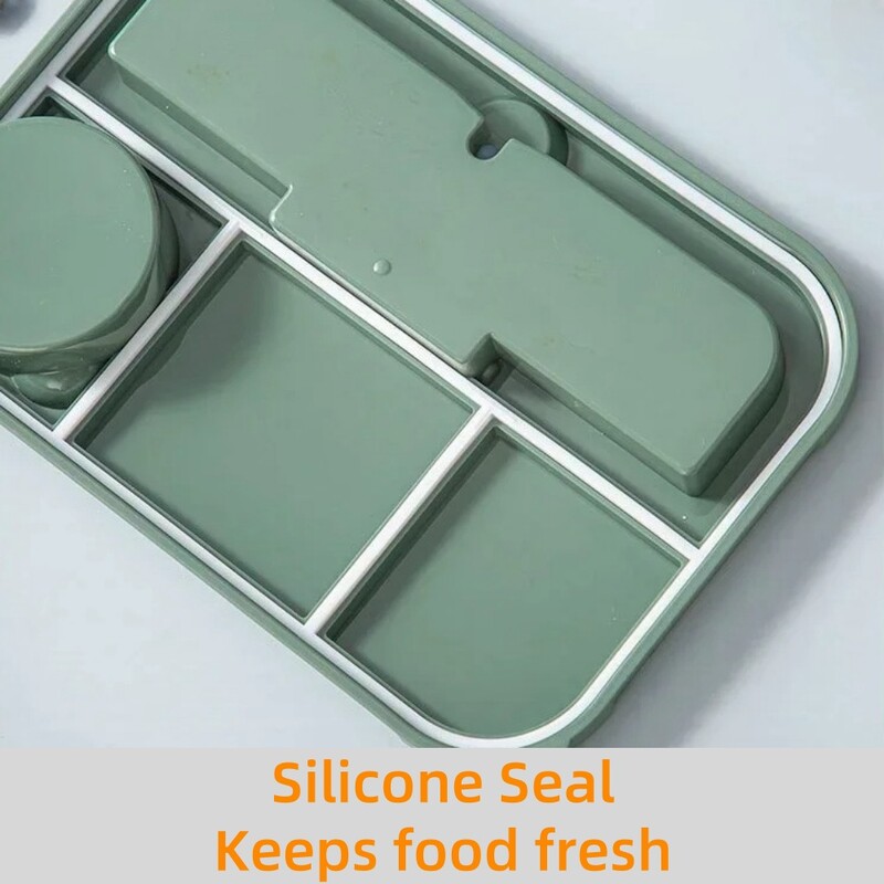 Kaasaskantav lõunasöögikarbi sahtel 1300 ml, õpilastele mõeldud kontori Bento kast kahvli ja lusikaga mikrolaineahjus toidu säilituskonteiner