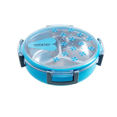 Koolipikniku toiduga puuviljad 3 restiga konteineri säilituskast Tervislikust plastikust roostevabast terasest toidukonteiner kaasaskantav lõunakarp