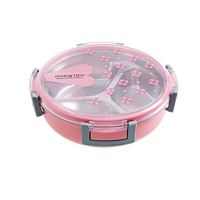 Koolipikniku toiduga puuviljad 3 restiga konteineri säilituskast Tervislikust plastikust roostevabast terasest toidukonteiner kaasaskantav lõunakarp