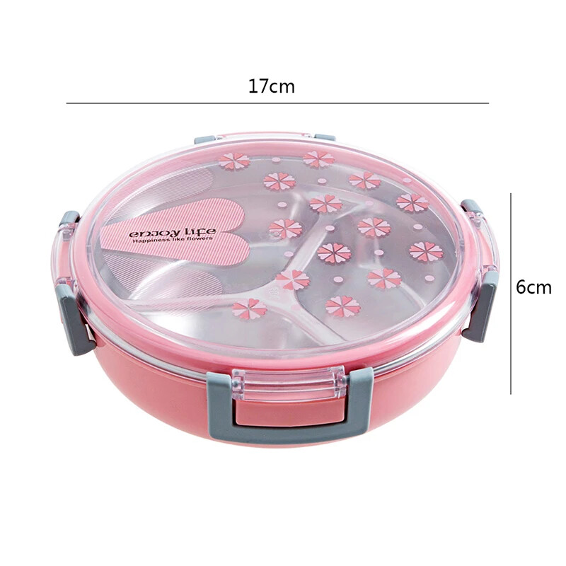 Koolipikniku toiduga puuviljad 3 restiga konteineri säilituskast Tervislikust plastikust roostevabast terasest toidukonteiner kaasaskantav lõunakarp