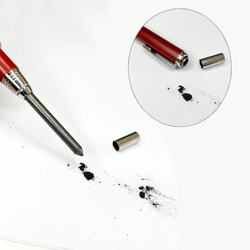 5,6 mm drvena umjetnička olovka za crtanje s 2B 4B 6B 8B olovom Učenici slikaju grafite Metalna mehanička olovka Slatki školski pribor