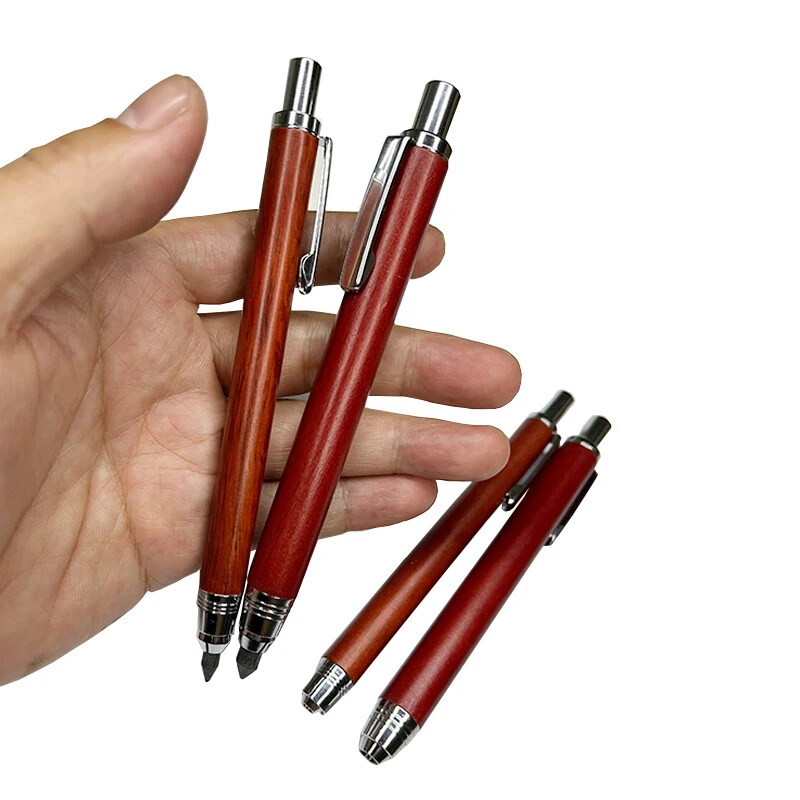 5,6 mm drvena umjetnička olovka za crtanje s 2B 4B 6B 8B olovom Učenici slikaju grafite Metalna mehanička olovka Slatki školski pribor