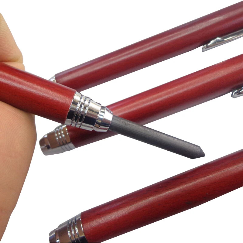 5,6 mm drvena umjetnička olovka za crtanje s 2B 4B 6B 8B olovom Učenici slikaju grafite Metalna mehanička olovka Slatki školski pribor