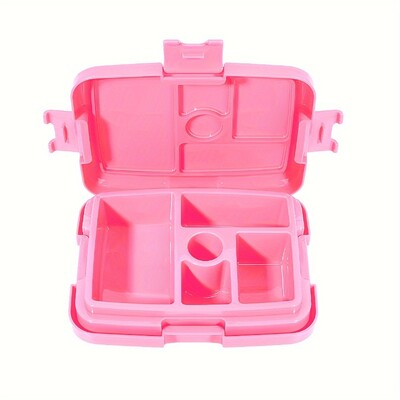 5 kambriga laste lõunakarp, mis sobib täiskasvanutele/lastele, lekkekindel sobib mikrolaineahju/nõudepesumasinasse/külmikusse