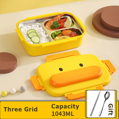 Bento lõunakast lastele 316 roostevabast terasest isoleeritud mikrolaineahjus lõunakast õpilase kaasaskantav multikas armas lõunakast