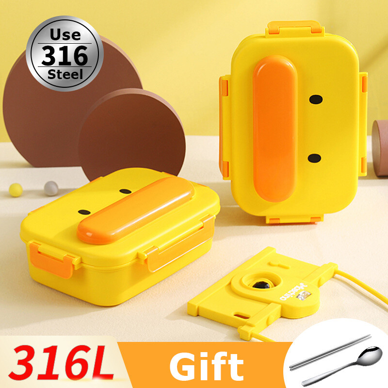 Bento lõunakast lastele 316 roostevabast terasest isoleeritud mikrolaineahjus lõunakast õpilase kaasaskantav multikas armas lõunakast