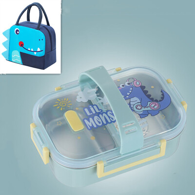 Κουτί φαγητού 700 ml από ανοξείδωτο ατσάλι 304 με λαβή με αντιδιαρροή φούρνο μικροκυμάτων Bento Box Student Kids δοχείο αποθήκευσης τροφίμων