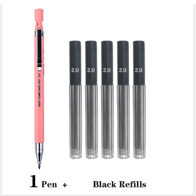 2.0 2B Creion Creion mecanic cu cap gros Culori negre Plumb Studenți automate Non-toxice Inginerie Desen Studenți la artă