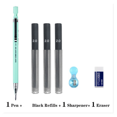 2.0 2B Creion Creion mecanic cu cap gros Culori negre Plumb Studenți automate Non-toxice Inginerie Desen Studenți la artă