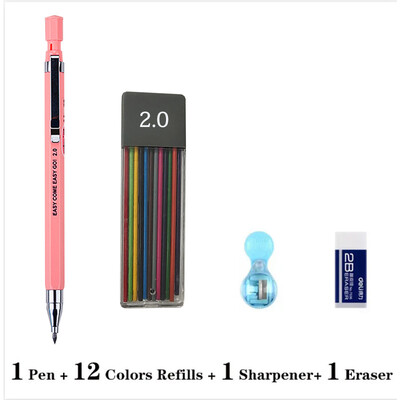 2.0 2B Creion Creion mecanic cu cap gros Culori negre Plumb Studenți automate Non-toxice Inginerie Desen Studenți la artă