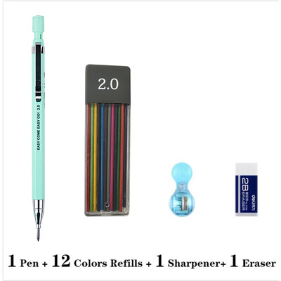 2.0 2B Creion Creion mecanic cu cap gros Culori negre Plumb Studenți automate Non-toxice Inginerie Desen Studenți la artă