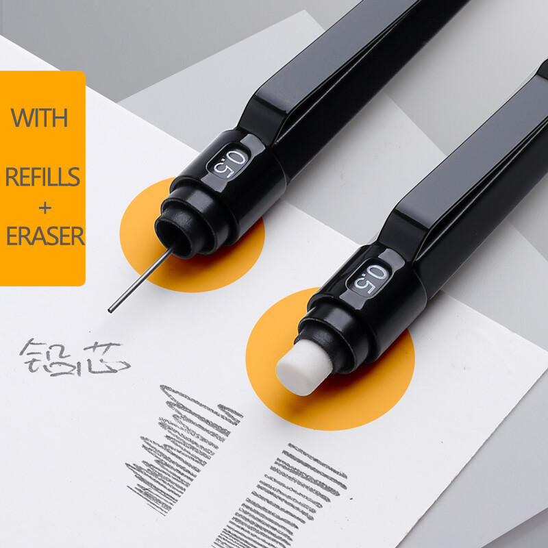 Creion mecanic din metal M&G, 0,5 mm/0,7 mm, reumplere cu plumb, articole de papetărie pentru studenți, creioane automate, rechizite școlare de birou