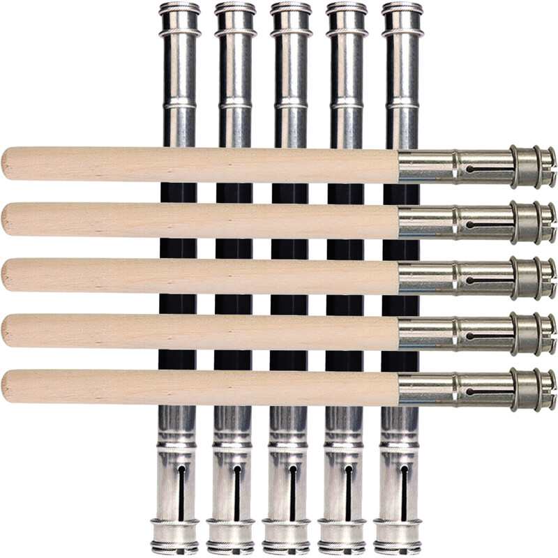 Ξύλινες προεκτάσεις μολυβιών Ρυθμιζόμενη Art Pencil Lengthener Μολύβι προέκτασης μεταλλική λαβή χρωματιστά μολύβια Crayon School