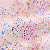 3D Magic Planet Crystal Dream Stickers Craft Cute Kawaii Stickers Scrapbooking Направи си сам дневник Албум Stick Label Канцеларски материали