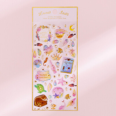 3D Magic Planet Crystal Dream Stickers Craft Cute Kawaii Stickers Scrapbooking Направи си сам дневник Албум Stick Label Канцеларски материали