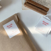 60 de bucăți autocolante de mulțumire 5*6 cm etichete adezive pentru afaceri mici pentru plic, petrecere de nuntă, pungă de ambalare pentru coacere