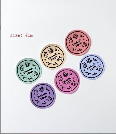60 de bucăți autocolante de mulțumire 5*6 cm etichete adezive pentru afaceri mici pentru plic, petrecere de nuntă, pungă de ambalare pentru coacere