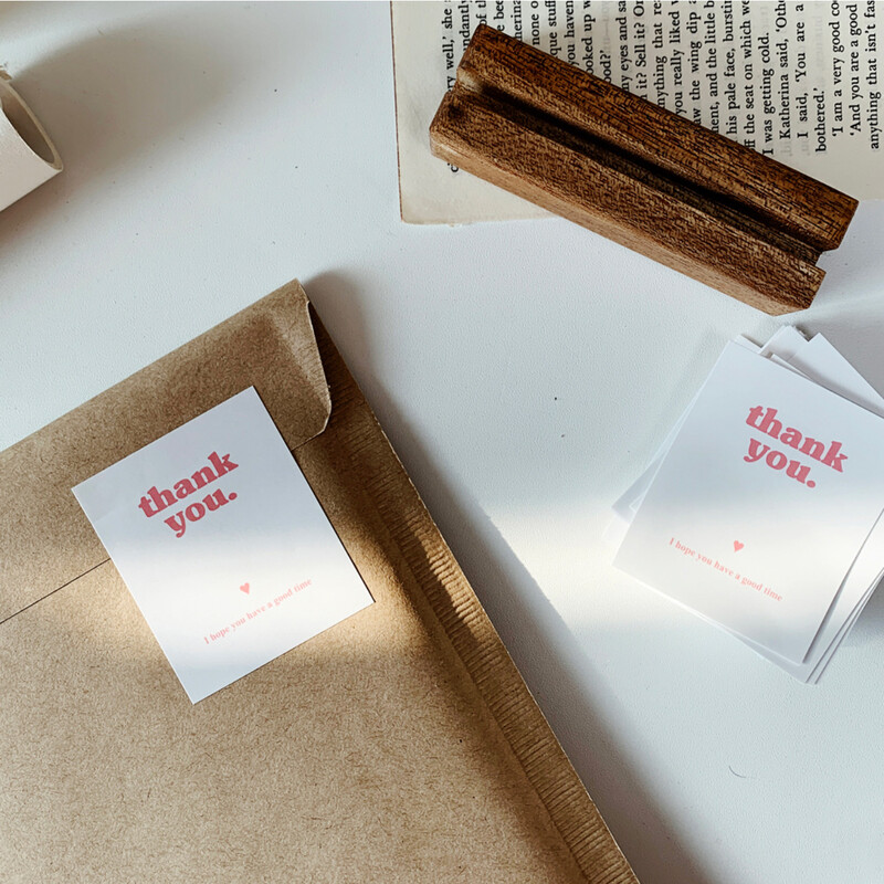 60 de bucăți autocolante de mulțumire 5*6 cm etichete adezive pentru afaceri mici pentru plic, petrecere de nuntă, pungă de ambalare pentru coacere