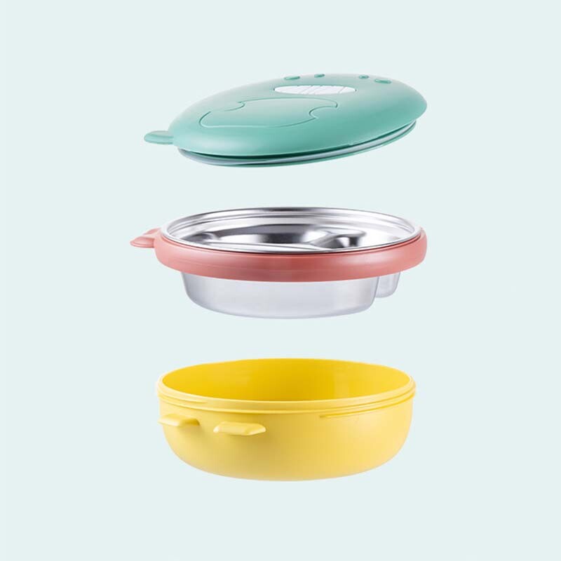 500 ml roostevabast terasest lõunakarp lastele dinosauruste lahtritega soojendusega vee isolatsioon laste söögiriistade toidukonteinerid