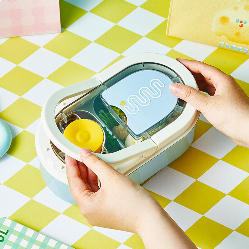 1L 304 roostevabast terasest isoleeritud söögikarp jagab lõunasöögi kasti töötajad, suure mahutavusega kaasaskantav bentokarp, suletud