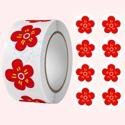 500 de bucăți autocolant cu recompensă cu flori pentru copii, jurnal pentru albume de însemnări, autocolante decorative, sigilii pentru cadouri, autocolante pentru profesori, aprovizionare pentru clasă