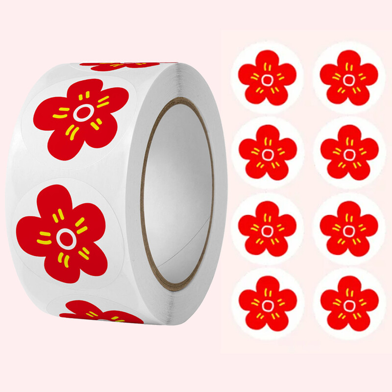 500 de bucăți autocolant cu recompensă cu flori pentru copii, jurnal pentru albume de însemnări, autocolante decorative, sigilii pentru cadouri, autocolante pentru profesori, aprovizionare pentru clasă