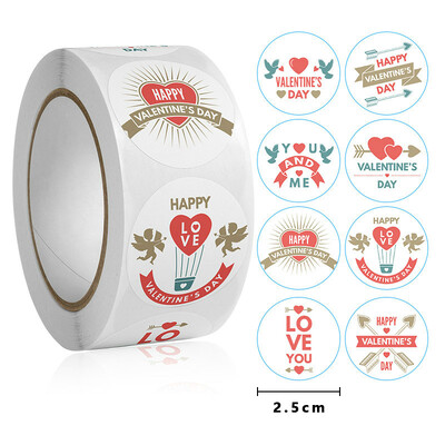 ΝΕΟ 50-100-500 ΤΕΜ. Χειροτεχνία για την ημέρα του Αγίου Βαλεντίνου Αυτοκόλλητο Καρδιά σε σχήμα καρδιάς δώρα γάμου επαγγελματική διακόσμηση Αυτοκόλλητη ετικέτα