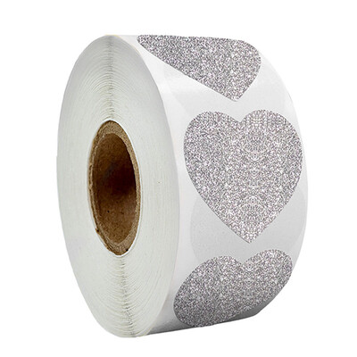 ΝΕΟ 50-100-500 ΤΕΜ. Χειροτεχνία για την ημέρα του Αγίου Βαλεντίνου Αυτοκόλλητο Καρδιά σε σχήμα καρδιάς δώρα γάμου επαγγελματική διακόσμηση Αυτοκόλλητη ετικέτα