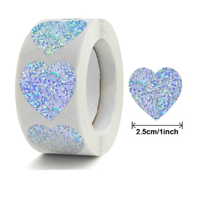 ΝΕΟ 50-100-500 ΤΕΜ. Χειροτεχνία για την ημέρα του Αγίου Βαλεντίνου Αυτοκόλλητο Καρδιά σε σχήμα καρδιάς δώρα γάμου επαγγελματική διακόσμηση Αυτοκόλλητη ετικέτα