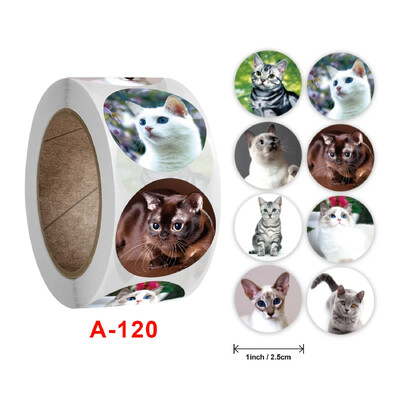 Autocolant de recompensă 100/500 de bucăți Bun pentru profesori și copii Băieți Fată Jucărie Autocolant decorativ pe rolă 8 modele Autocolant cu animale din desene animate