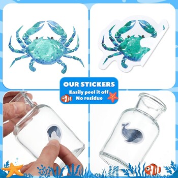 100-500 τμχ Νέο Cartoon Marine Animal Park Dolphin Stickers for Kids Επιβράβευση δασκάλου Encourage Sealing Label Stationery Sticker